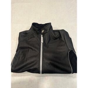 ASSOS cycling black and silver zip up XL men